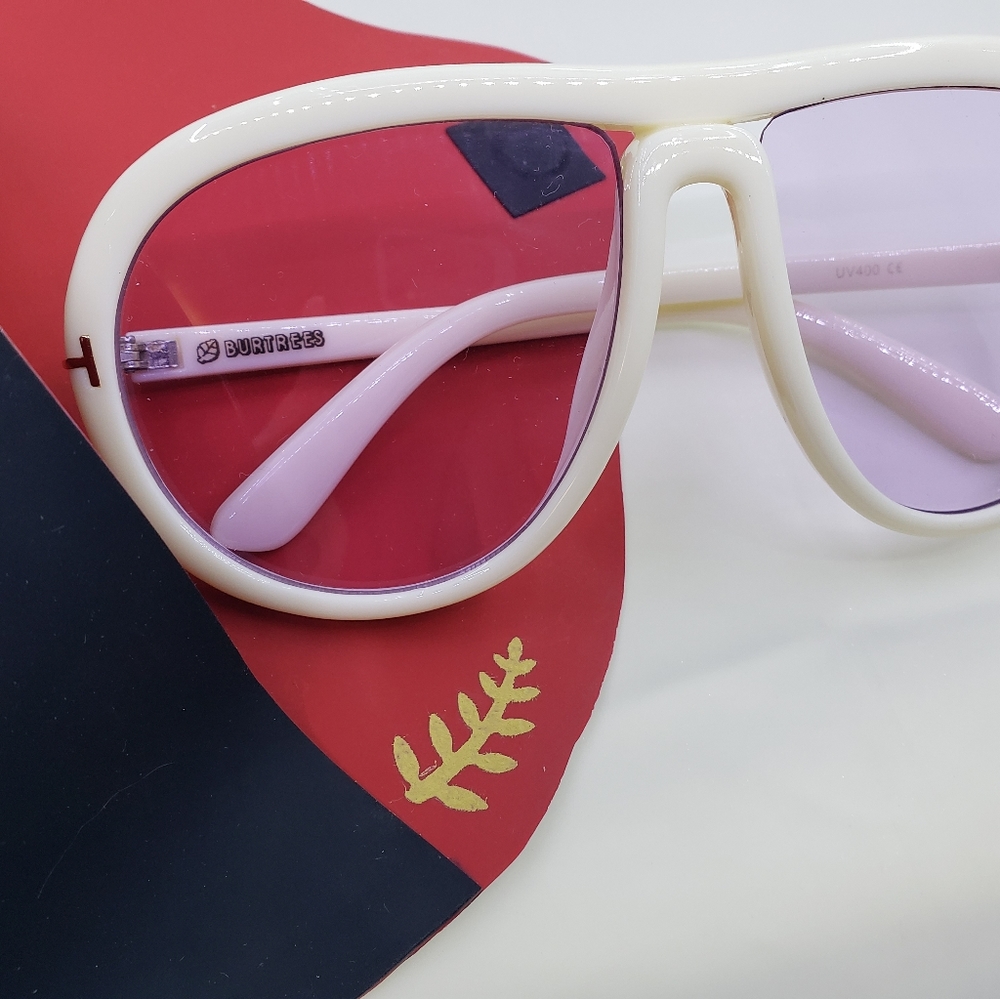 White Barbie Sunglasses w Free Latex Case